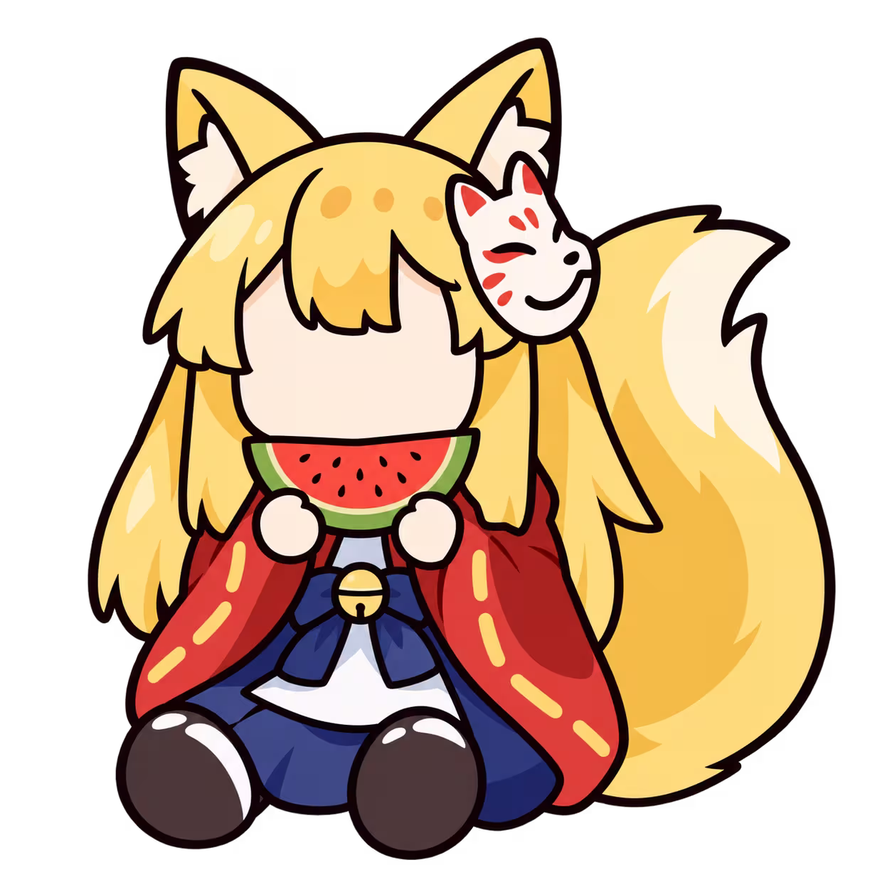 黑猫角色贴纸